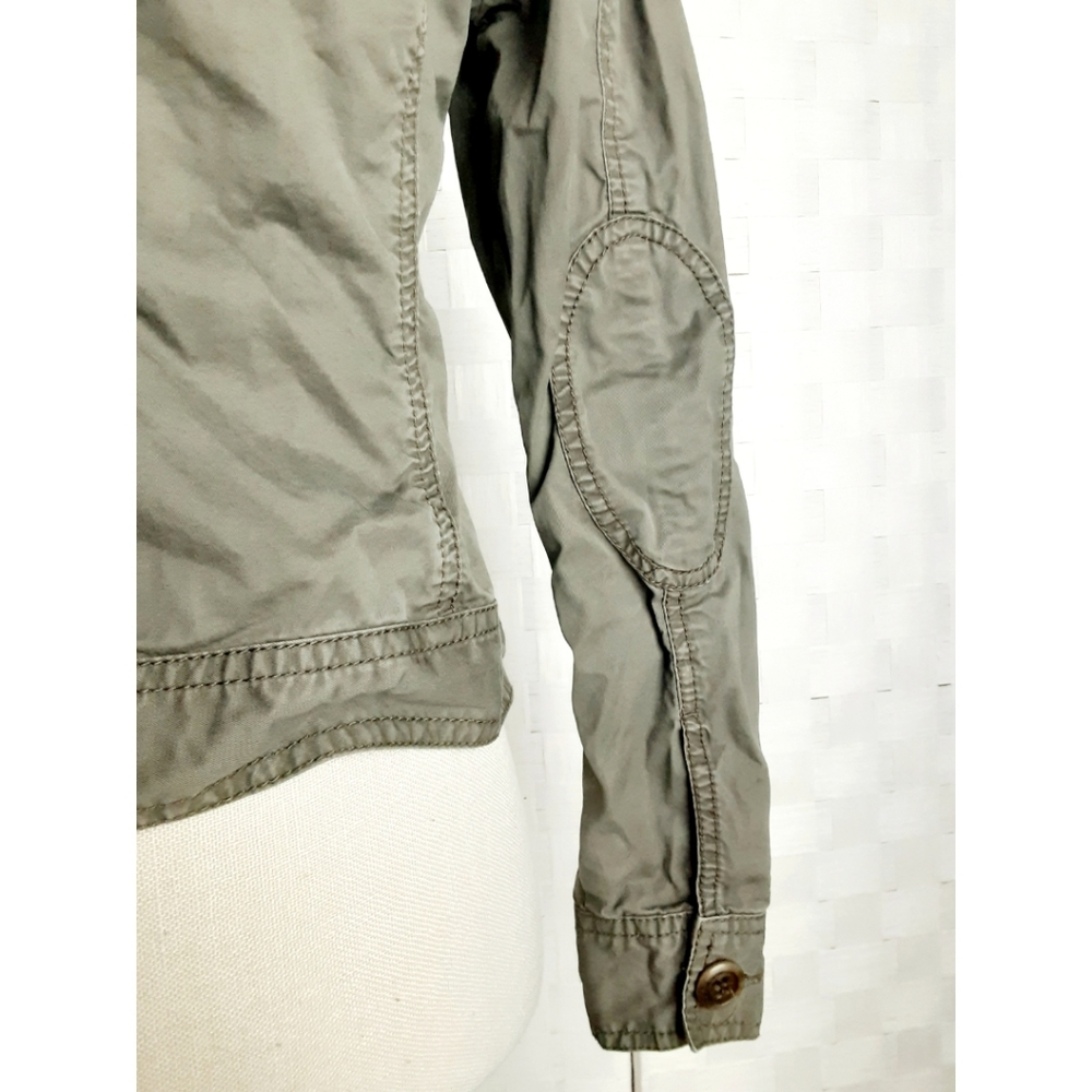 Esprit Button-Down Patch Elbow Crop Utility Jacket - image 8